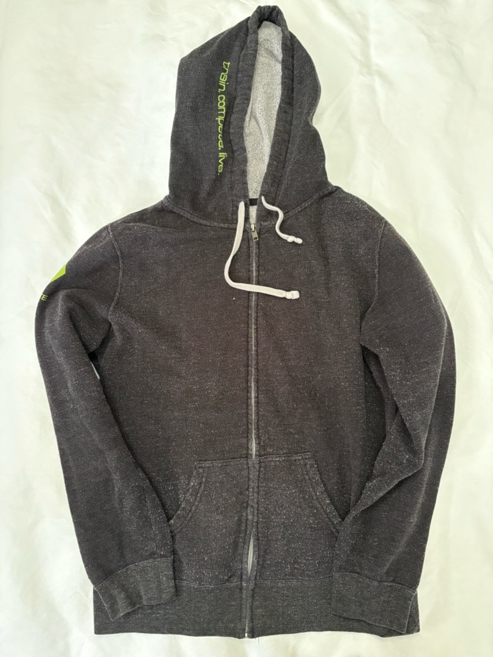 Hylete Dark Heather Gray and Light Gray Pullover Hoodie